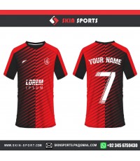 BROKEN RED ANGLE  SOCCER JERSEYS